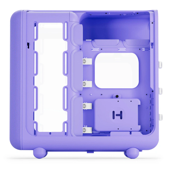 Carcasa HYTE X50, Mid-Tower, ATX/Micro-ATX/Mini-ITX, Tempered Glass, Panoramic View Design, Taro Milk - Imagine 9