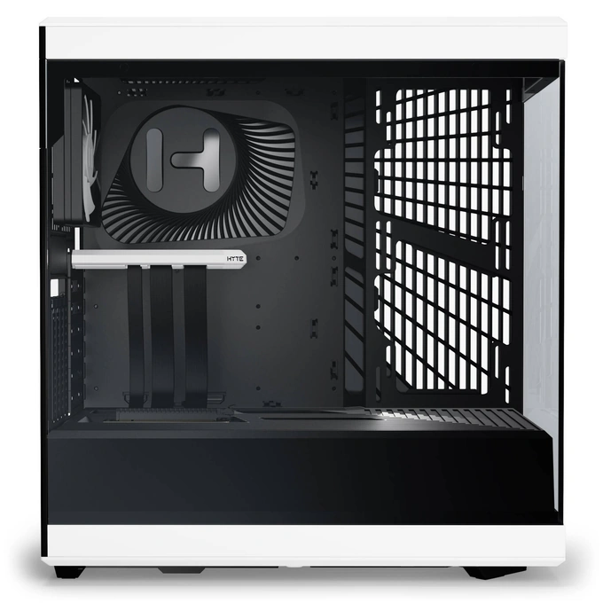 Carcasa HYTE Y40, Mid-Tower, ATX/Micro-ATX/Mini-ITX, Tempered Glass, Panoramic View Design, Black/White - Imagine 6