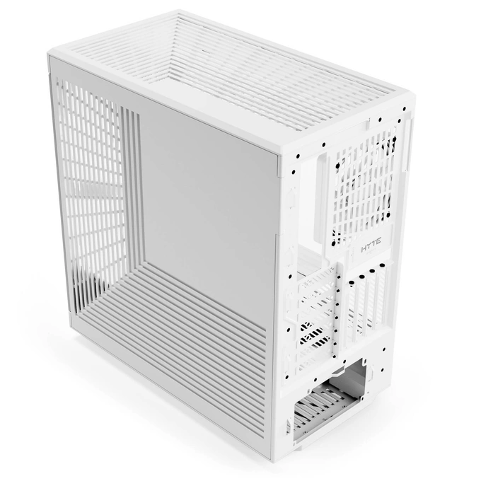Carcasa HYTE Y40, Mid-Tower, ATX/Micro-ATX/Mini-ITX, Tempered Glass, Panoramic View Design, Snow White - Imagine 3