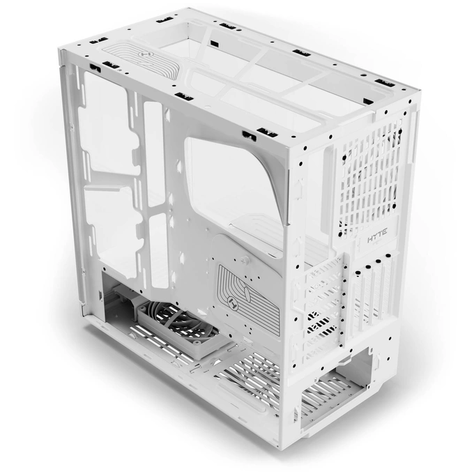 Carcasa HYTE Y40, Mid-Tower, ATX/Micro-ATX/Mini-ITX, Tempered Glass, Panoramic View Design, Snow White - Imagine 4