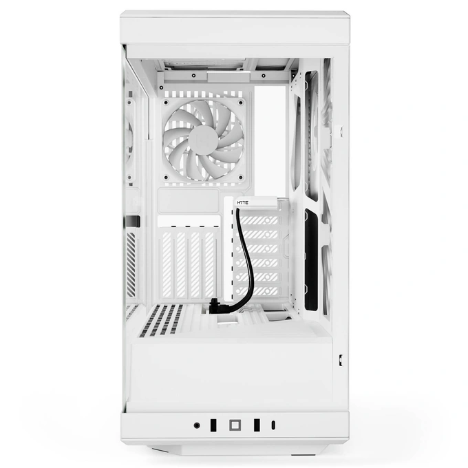 Carcasa HYTE Y40, Mid-Tower, ATX/Micro-ATX/Mini-ITX, Tempered Glass, Panoramic View Design, Snow White - Imagine 5