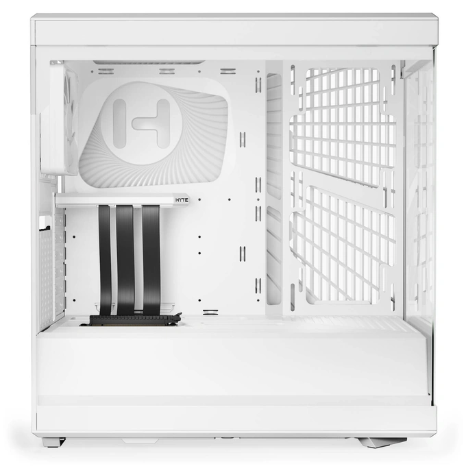 Carcasa HYTE Y40, Mid-Tower, ATX/Micro-ATX/Mini-ITX, Tempered Glass, Panoramic View Design, Snow White - Imagine 6