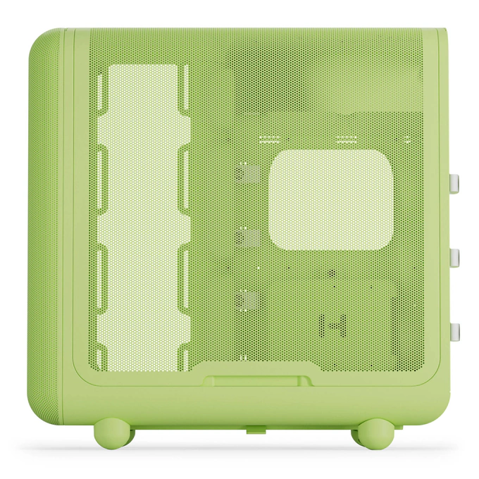 Carcasa HYTE Y50 Gravity, Mid-Tower, ATX/Micro-ATX/Mini-ITX, Tempered Glass, Dual-Chamber Design, Matcha Milk - Imagine 7
