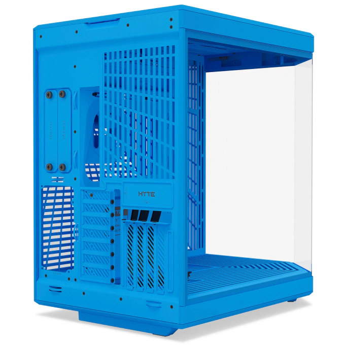 Carcasa HYTE Y70, Mid-Tower, ATX/Micro-ATX/Mini-ITX, Tempered Glass, Panoramic View Design, Blueberry Milk - Imagine 6
