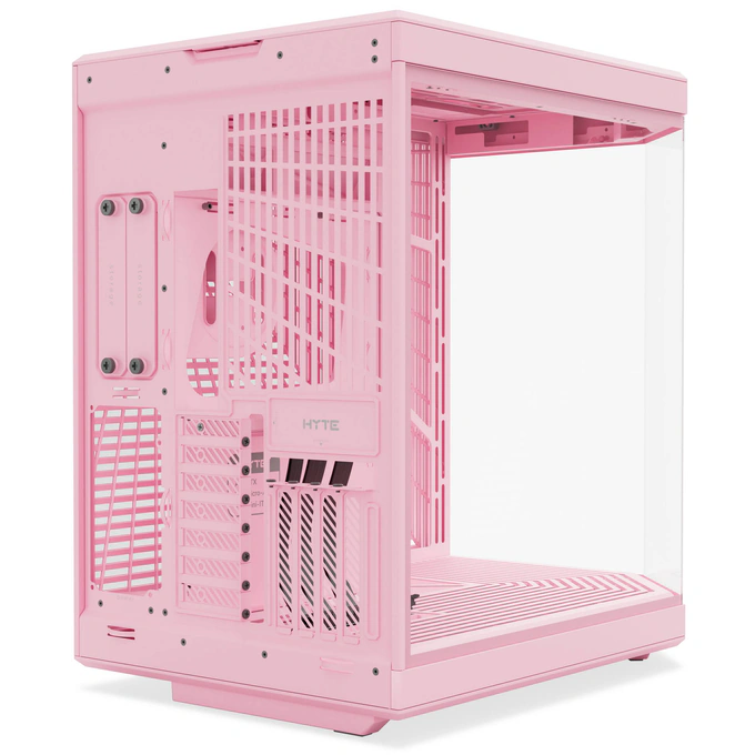 Carcasa HYTE Y70, Mid-Tower, ATX/Micro-ATX/Mini-ITX, Tempered Glass, Panoramic View Design, Strawberry Milk - Imagine 6