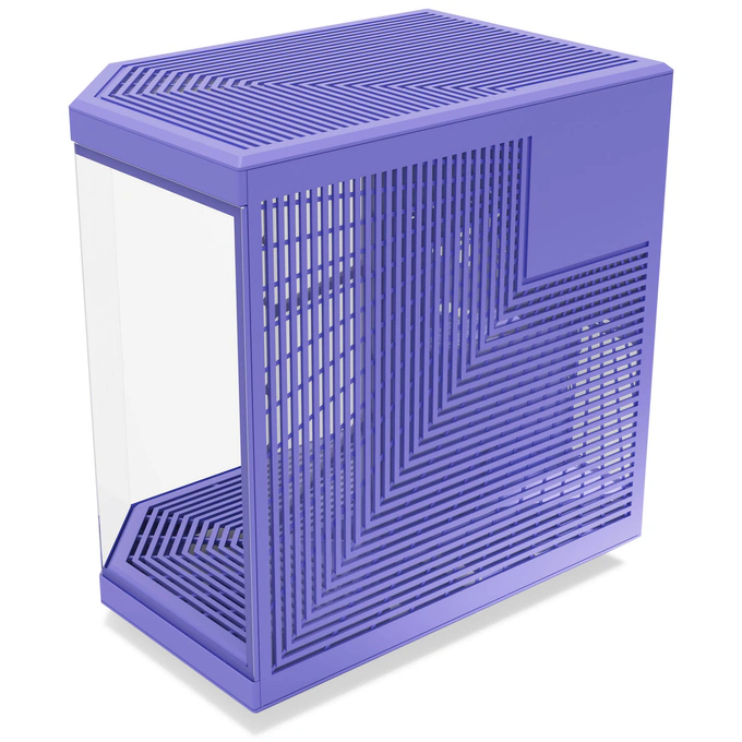 Carcasa HYTE Y70, Mid-Tower, ATX/Micro-ATX/Mini-ITX, Tempered Glass, Panoramic View Design, Taro Milk - Imagine 3
