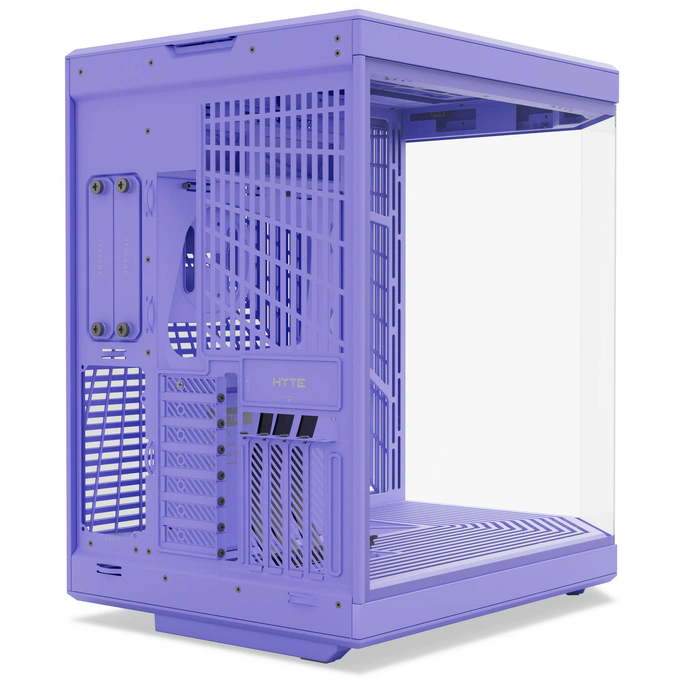 Carcasa HYTE Y70, Mid-Tower, ATX/Micro-ATX/Mini-ITX, Tempered Glass, Panoramic View Design, Taro Milk - Imagine 6
