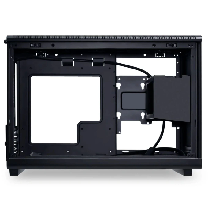 Carcasă Lian Li DAN Cases, A3-mATX-WD, Micro-ATX/Mini-ITX, Black (Wood Edition) - Imagine 5