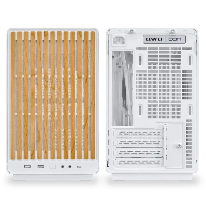 Lian LI Carcasă Lian Li DAN Cases, A3-mATX-WD, Micro-ATX/Mini-ITX, White (Wood Edition) - IT-Fashion.ro