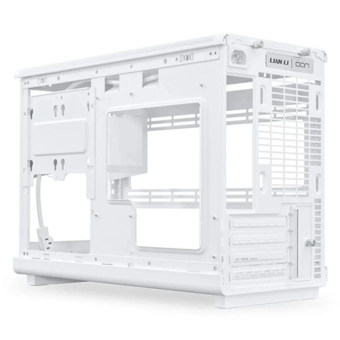 Carcasă Lian Li DAN Cases, A3-mATX-WD, Micro-ATX/Mini-ITX, White (Wood Edition) - Imagine 5