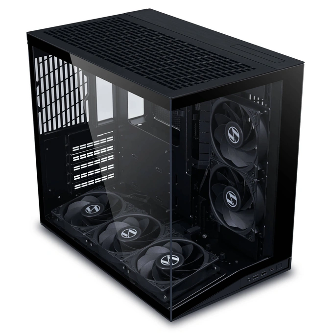 Carcasa LIAN LI Dynamic Mini V2 Flow O11DMIV2FX, ATX, Tempered Glass, Black - Imagine 3