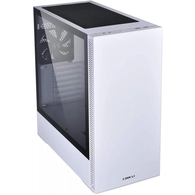 Lian LI Carcasă Lian Li LANCOOL 205, Mid-Tower, ATX/Micro-ATX/Mini-ITX, Tempered Glass, Airflow Design, White - IT-Fashion.ro