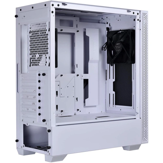Carcasă Lian Li LANCOOL 205, Mid-Tower, ATX/Micro-ATX/Mini-ITX, Tempered Glass, Airflow Design, White - Imagine 5
