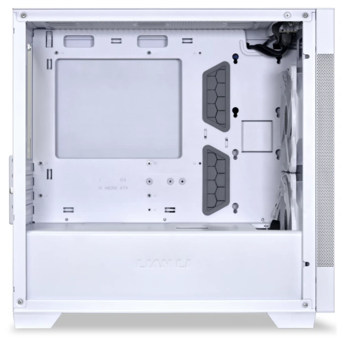 Carcasă Lian Li LANCOOL 205M Mesh, Micro-ATX/Mini-ITX, ARGB Airflow, Tempered Glass, White - Imagine 4