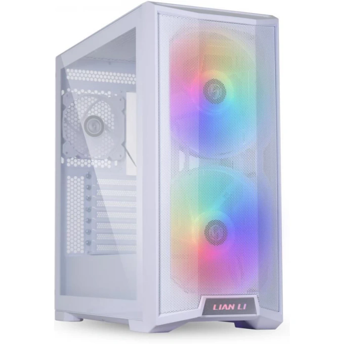 Carcasă Lian Li LANCOOL 215, Mid-Tower, E-ATX/ATX/Micro-ATX/Mini-ITX, Mesh Airflow, Tempered Glass, White - Imagine 1