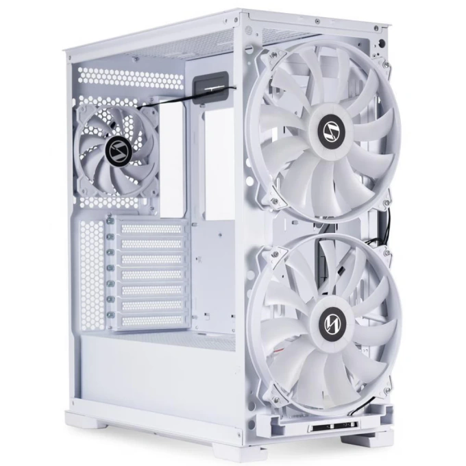 Carcasă Lian Li LANCOOL 215, Mid-Tower, E-ATX/ATX/Micro-ATX/Mini-ITX, Mesh Airflow, Tempered Glass, White - Imagine 4
