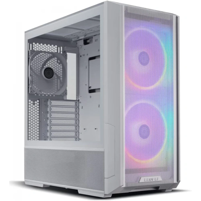 Carcasă Lian Li LANCOOL 216RW, Mid-Tower, E-ATX/ATX/Micro-ATX/Mini-ITX, Mesh Airflow, ARGB Fans, Tempered Glass, White - Imagine 1
