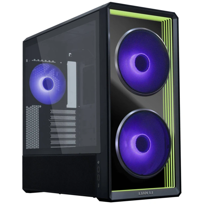 Carcasă Lian Li LANCOOL 217 INF, Mid-Tower, E-ATX/ATX/mATX/Mini-ITX, Tempered Glass, RGB, Black - Imagine 1