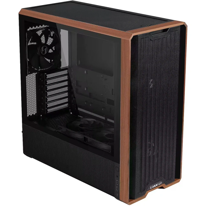 Lian LI Carcasă Lian Li LANCOOL 217X, Mid-Tower, E-ATX/ATX/Micro-ATX/Mini-ITX, Tempered Glass, Mesh Airflow, Black - IT-Fashion.ro