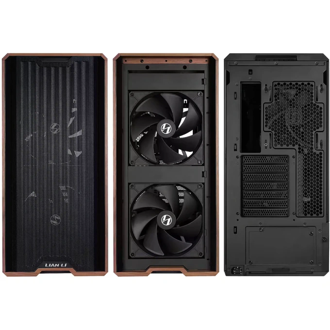 Carcasă Lian Li LANCOOL 217X, Mid-Tower, E-ATX/ATX/Micro-ATX/Mini-ITX, Tempered Glass, Mesh Airflow, Black - Imagine 3