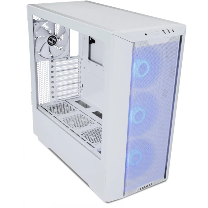 Carcasă Lian Li LANCOOL III RGB, Mid-Tower, E-ATX/ATX/Micro-ATX/Mini-ITX, Mesh Airflow, Tempered Glass, ARGB Fans, White - Imagine 1