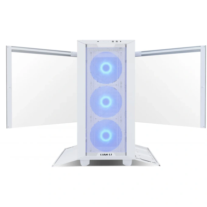 Carcasă Lian Li LANCOOL III RGB, Mid-Tower, E-ATX/ATX/Micro-ATX/Mini-ITX, Mesh Airflow, Tempered Glass, ARGB Fans, White - Imagine 3