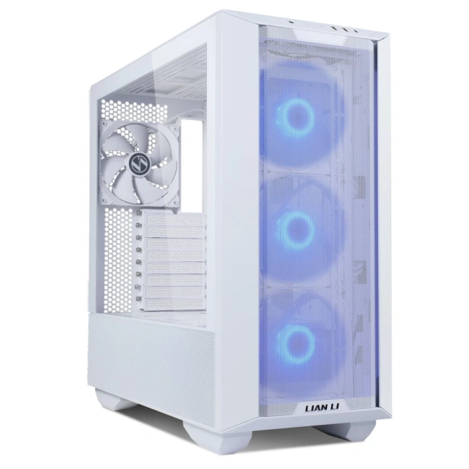 Carcasă Lian Li LANCOOL III RGB, Mid-Tower, E-ATX/ATX/Micro-ATX/Mini-ITX, Mesh Airflow, Tempered Glass, ARGB Fans, White - Imagine 5