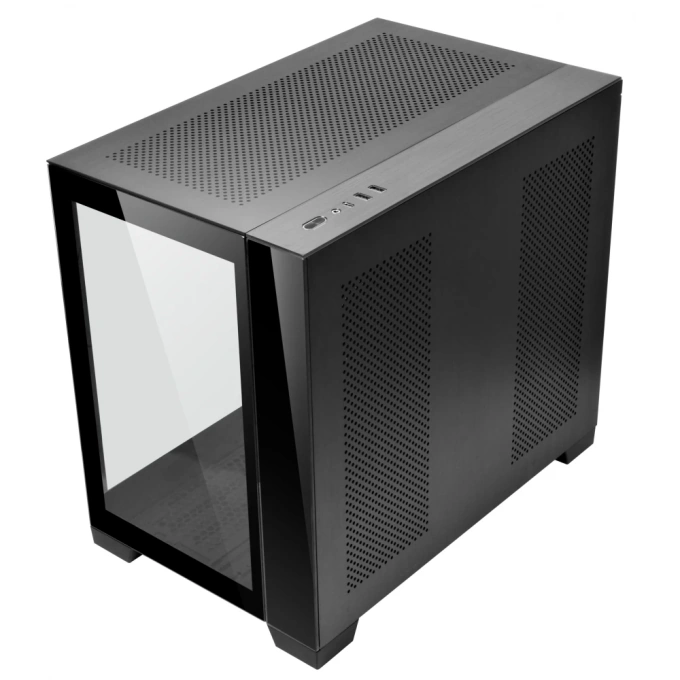 Lian LI Carcasă Lian Li O11 Dynamic Mini, Compact Mid-Tower, ATX/Micro-ATX/Mini-ITX, Tempered Glass, Dual-Chamber Design, Black - IT-Fashion.ro