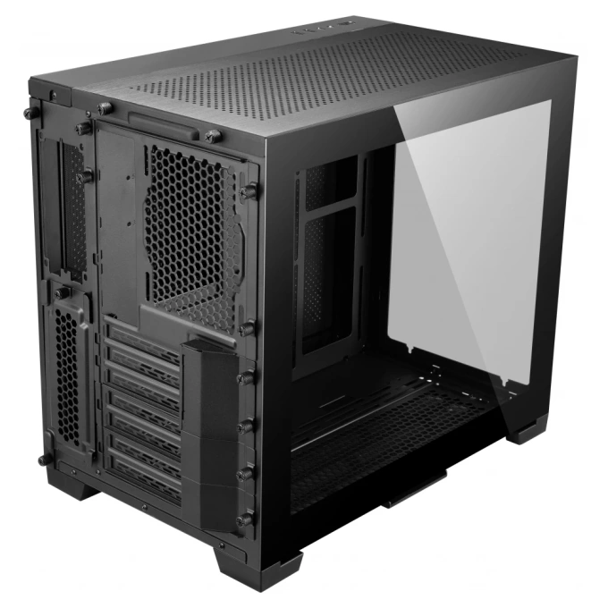 Carcasă Lian Li O11 Dynamic Mini, Compact Mid-Tower, ATX/Micro-ATX/Mini-ITX, Tempered Glass, Dual-Chamber Design, Black - Imagine 3