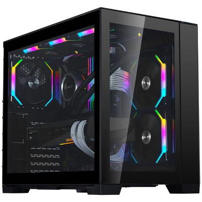 Carcasă Lian Li O11 Dynamic Mini + Mini Riser Card, Mini-Tower, Tempered Glass, PCIe 4.0, Black - Imagine 2