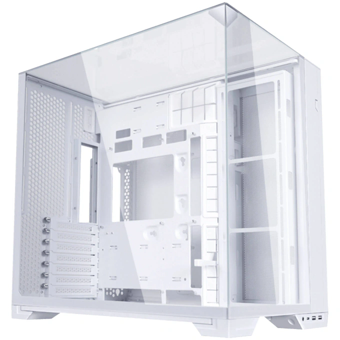 Carcasă Lian Li O11 Vision Compact, Mid-Tower, Back-Connect ATX/E-ATX/ATX/Micro-ATX/Mini-ITX, Tempered Glass, Black - Imagine 1