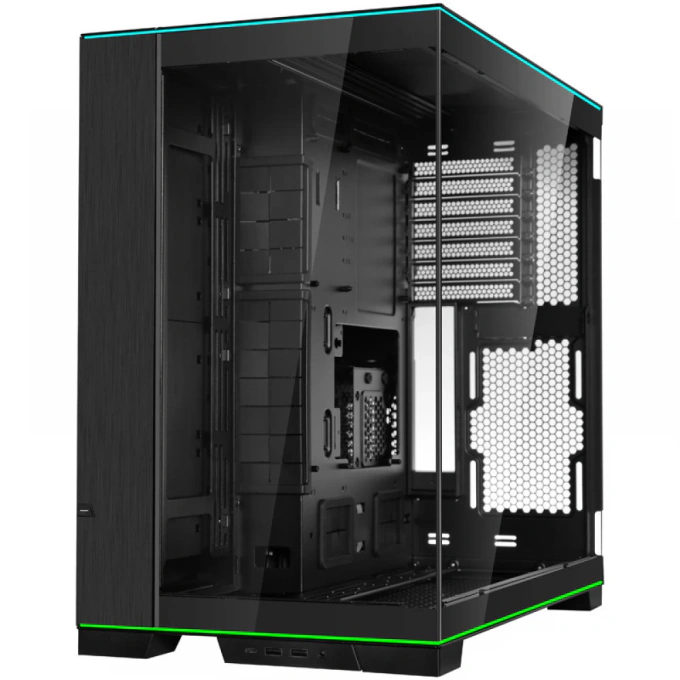 Lian LI Carcasă Lian Li O11D EVO RGB, Mid-Tower, E-ATX/ATX/Micro-ATX/Mini-ITX, Tempered Glass, Black - IT-Fashion.ro