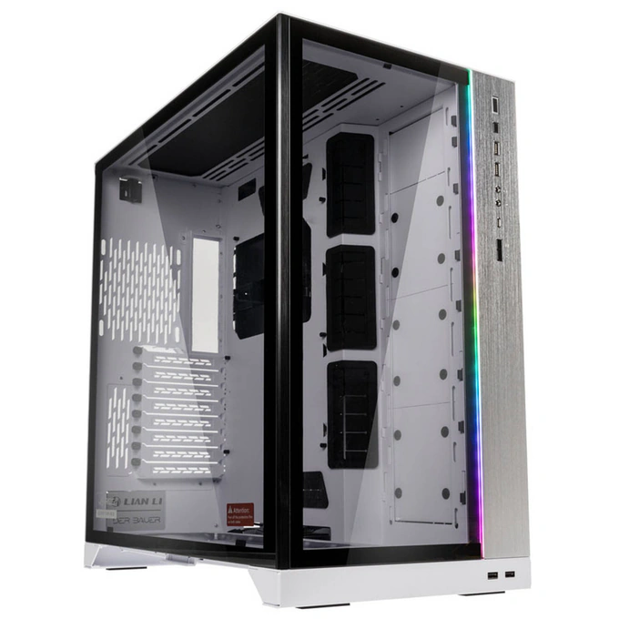 Carcasa LIAN LI PC-O11 Dynamic XL ROG Certified, Full-Tower, ATX/Micro-ATX/Mini-ITX/E-ATX, Tempered Glass, Dual-Chamber Design, White - Imagine 1