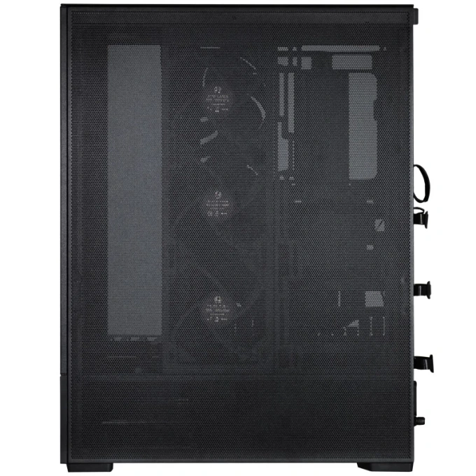 Carcasă Lian Li SUP-01, Mid-Tower, ATX/Micro-ATX/Mini-ITX, Tempered Glass, RGB Riser Cable, Black - Imagine 3
