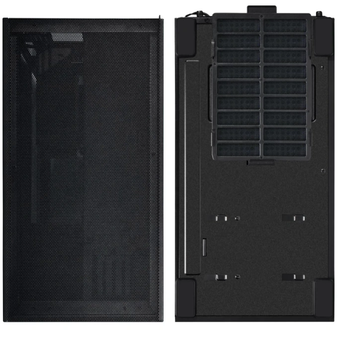 Carcasă Lian Li SUP-01, Mid-Tower, ATX/Micro-ATX/Mini-ITX, Tempered Glass, RGB Riser Cable, Black - Imagine 5