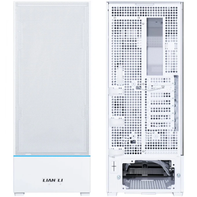 Carcasă Lian Li SUP01, Mid-Tower Stand-Up, ATX/Micro-ATX/Mini-ITX, Tempered Glass, PCIe 4.0 Riser, White - Imagine 5