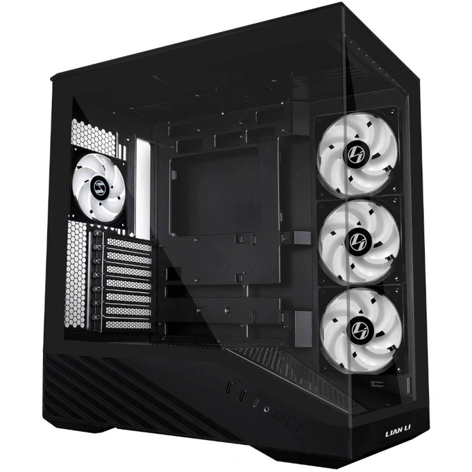 Lian LI Carcasă Lian Li Vector V100 ARGB, Mid-Tower, E-ATX/ATX/Micro-ATX/Mini-ITX, Tempered Glass, Black - IT-Fashion.ro