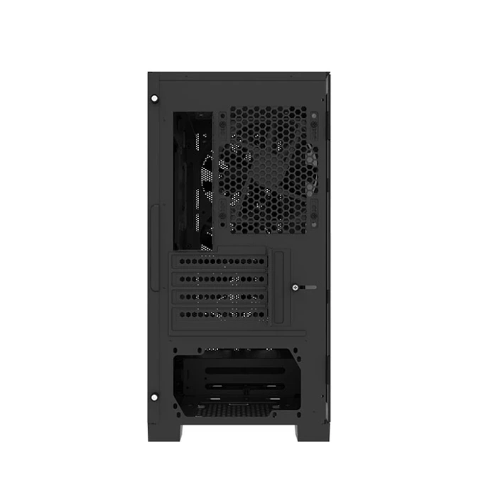 Carcasa MONTECH AIR 100 ARGB, Mini-Tower, Micro-ATX/Mini-ITX, Tempered Glass, 4x 120mm ARGB Fans, Black - Imagine 5