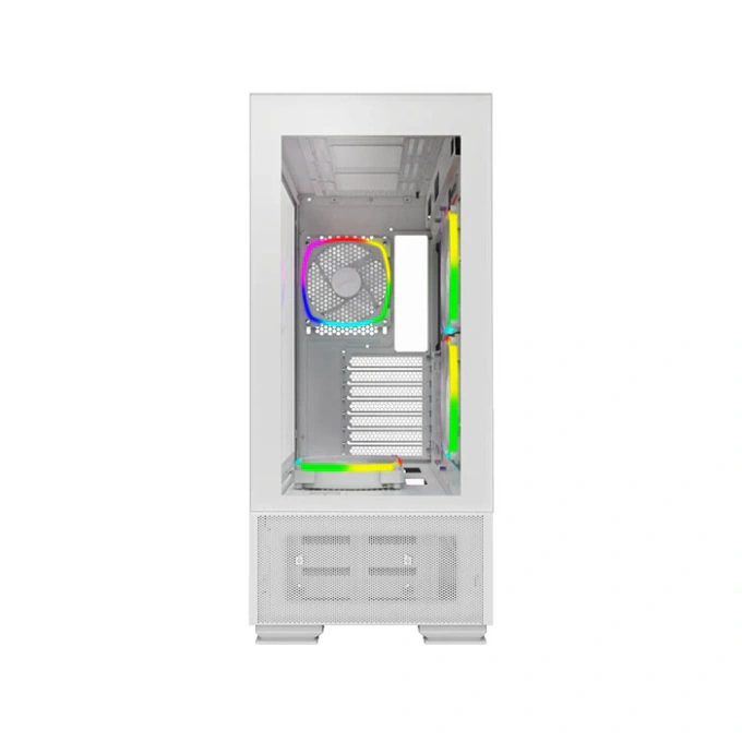 Carcasa MONTECH SKY TWO, Mid-Tower, ATX/Micro-ATX/Mini-ITX, Tempered Glass, ARGB Fans, White - Imagine 8