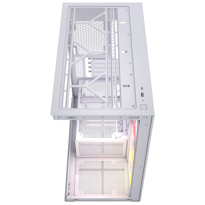 Carcasa PC CORSAIR 2800X RS-R ARGB Micro-ATX, White - Imagine 3