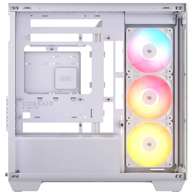 Carcasa PC CORSAIR 2800X RS-R ARGB Micro-ATX, White - Imagine 5