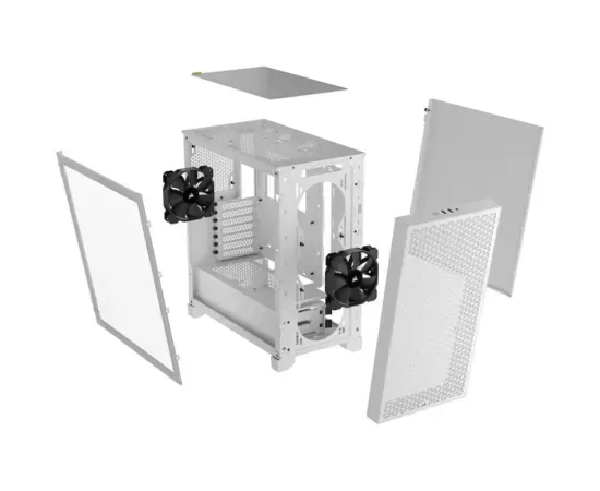 Carcasa PC CORSAIR 3000D Airflow, Fara sursa, White - Imagine 12