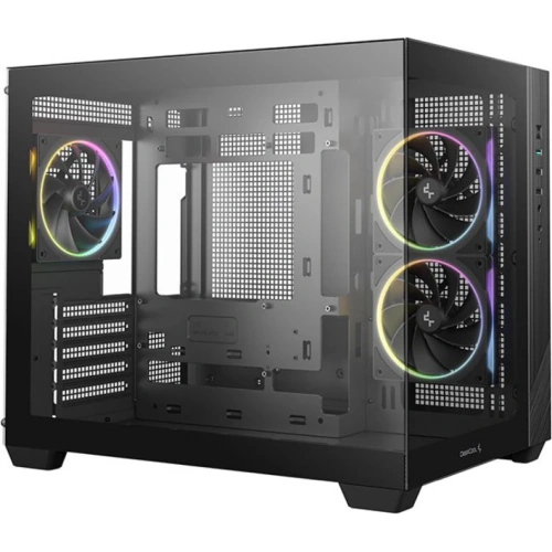 DEEPCOOL Carcasa PC DEEPCOOL CG330 3F, ARGB, Black - IT-Fashion.ro