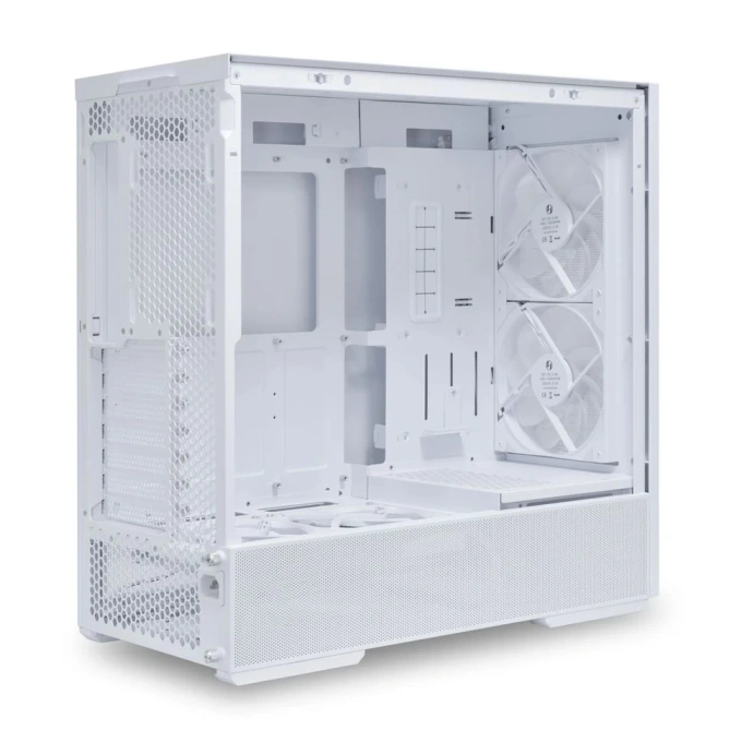 Carcasă PC Lian Li LANCOOL 207RW, Midi-Tower ATX, Tempered Glass, White - Imagine 2