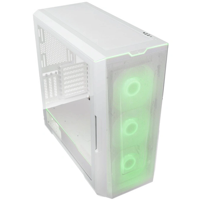 Carcasă PHANTEKS Eclipse G500A D-RGB, Mid-Tower, E-ATX/ATX/Micro-ATX/Mini-ITX, Mesh Airflow, Tempered Glass, Matte White - Imagine 2