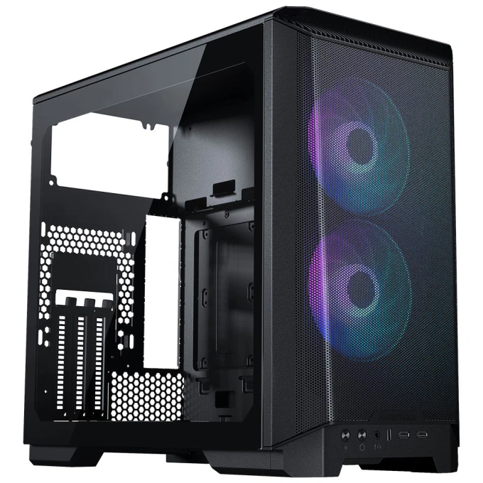 Carcasă PHANTEKS Eclipse P200A D-RGB, Mini-ITX, Mesh Airflow, Tempered Glass, Black - Imagine 1