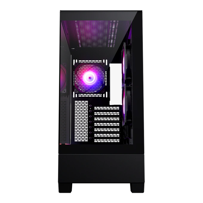 Phanteks Carcasă Phanteks XT Pro Vertical DRGB, Mid-Tower, E-ATX/ATX/Micro-ATX/Mini-ITX, Tempered Glass, ARGB Fans, Black - IT-Fashion.ro
