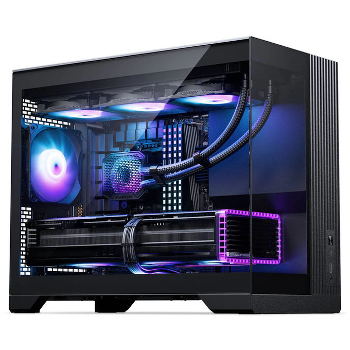Phanteks Carcasă Phanteks XT V3, Compact Micro-ATX, Tempered Glass, DRGB Fans, Black - IT-Fashion.ro