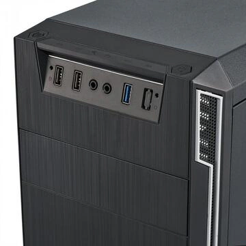 Carcasa Serioux Office Black SRXC-OFFICE – Simplitate și funcționalitate pentru birou - Imagine 3