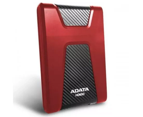 HDD portabil ADATA DashDrive Durable HD650 2TB USB 3.1 Red - Imagine 2